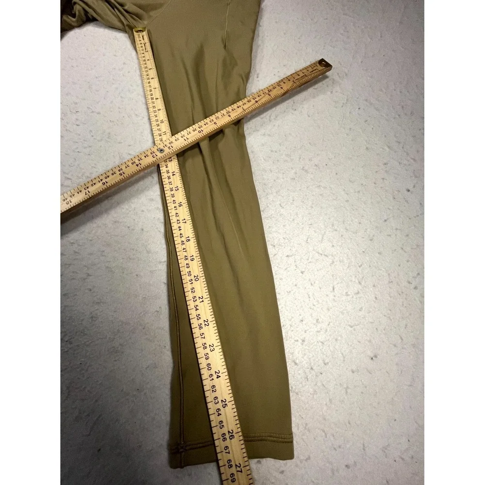 Offline By Aerie Leggings Womens Large Olive Green High Rise 7/8‎ Pocket Yoga